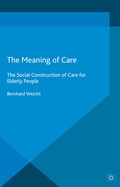 Cover: The Meaning of Care - Palgrave Macmillan
