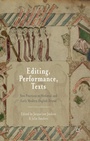 Cover: Editing, Performance, Texts - Palgrave Macmillan
