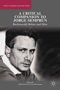 Cover: A Critical Companion to Jorge Sempr&uacute;n - Palgrave MacMillan