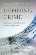 Cover: Defining Crime - Palgrave MacMillan