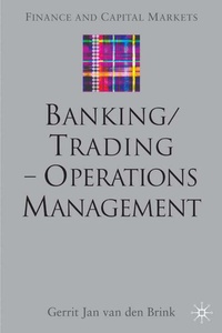 Enlarge image Cover: Banking/Trading - Operations Management - Palgrave Macmillan