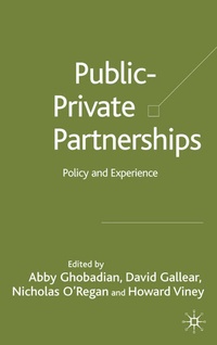 Abbildung von: Private-Public Partnerships - Palgrave Macmillan