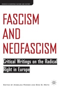 Cover: Fascism and Neofascism - Palgrave MacMillan