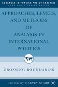 Cover: Approaches, Levels, and Methods of Analysis in International Politics - Palgrave MacMillan