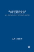 Cover: Adam Smith, Radical and Egalitarian - Palgrave MacMillan
