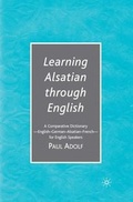 Cover: Learning Alsatian Through English - Palgrave MacMillan