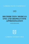 Cover: Distribution Modulo One and Diophantine Approximation - Cambridge University Press