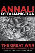 Cover: The Great War and the Modernist Imagination in Italy - Annali D'Italianistica, Inc.