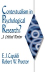 Cover: Contextualism in Psychological Research? - SAGE Publications Inc