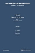 Cover: Nitride Semiconductors - Cambridge University Press