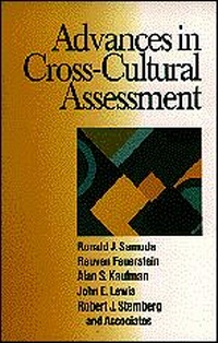 Enlarge image Cover: Advances in Cross-Cultural Assessment - SAGE Publications Inc