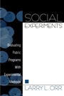 Cover: Social Experiments - SAGE Publications Inc
