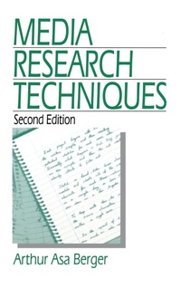 Enlarge image Cover: Media Research Techniques - SAGE Publications Inc