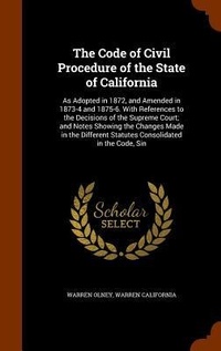 Enlarge image Cover: The Code of Civil Procedure of the State of California - Arkose Press