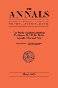 Cover: The Study of African American Problems - SAGE Publications Inc