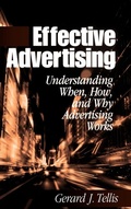Cover: Effective Advertising - SAGE Publications Inc