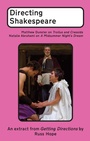 Cover: Directing Shakespeare - Nick Hern Books