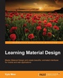Cover: Learning Material Design - Packt Publishing