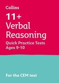 Cover: 11+ Verbal Reasoning Quick Practice Tests Age 9-10 (Year 5) - Letts Educational