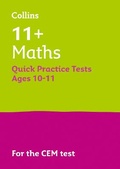 Cover: 11+ Maths Quick Practice Tests Age 10-11 (Year 6) - Letts Educational