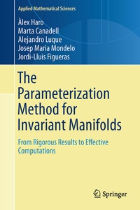 Enlarge image Cover: The Parameterization Method for Invariant Manifolds - Springer