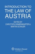 Cover: Introduction to the Law of Austria - Kluwer Law International