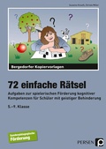 Cover: 72 einfache R&auml;tsel - Persen Verlag in der AAP Lehrerwelt GmbH