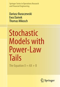 Enlarge image Cover: Stochastic Models with Power-Law Tails - Springer