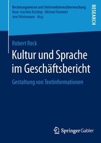 Abbildung von: Kultur und Sprache im Geschäftsbericht - Springer Gabler