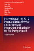 Cover: Proceedings of the 2015 International Conference on Electrical and Information Technologies for Rail Transportation - Springer