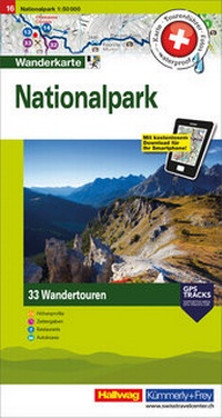 Abbildung von: Nationalpark Touren-Wanderkarte Nr. 16 - Hallwag