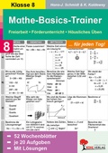 Cover: Mathe-Basics-Trainer / Klasse 8 - KOHL VERLAG Der Verlag mit dem Baum