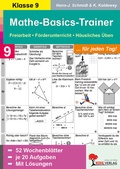 Cover: Mathe-Basics-Trainer / Klasse 9 - KOHL VERLAG Der Verlag mit dem Baum