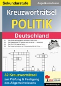 Cover: Kreuzwortr&auml;tsel Politik / Deutschland - KOHL VERLAG Der Verlag mit dem Baum