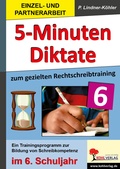 Cover: 5-Minuten-Diktate / Klasse 6 - KOHL VERLAG Der Verlag mit dem Baum