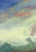 Cover: Farbe - Blick in den Abendhimmel &uuml;ber Norderstedt nach einem Gewittersturm - Anne Fischer Verlag