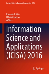 Enlarge image Cover: Information Science and Applications (ICISA) 2016 - Springer