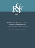 Cover: RSF: The Russell Sage Foundation Journal of the Social Sciences - Russell Sage Foundation