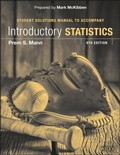 Cover: Introductory Statistics, Student Solutions Manual - Wiley