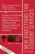 Cover: Gender and Sexual Diversity in U.S. Higher Education - Jossey-Bass