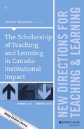 Cover: The Scholarship of Teaching and Learning in Canada: Institutional Impact - Jossey-Bass