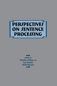Abbildung von: Perspectives on Sentence Processing - Psychology Press Ltd