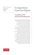 Cover: Competition Case Law Digest - A synthesis of EU and national leading cases - Institut de droit de la concurrence