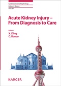 Cover: Acute Kidney Injury - From Diagnosis to Care - S. Karger