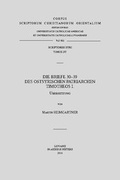 Cover: Die Briefe 30-39 des ostsyrischen Patriarchen Timotheos I - Peeters Publishers
