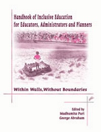 Enlarge image Cover: Handbook of Inclusive Education for Educators, Administrators and Planners - SAGE Publications Inc