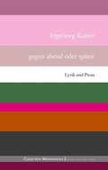 Cover: Gegen abend oder sp&auml;ter - BoD - Books on Demand