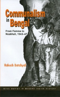 Enlarge image Cover: Communalism in Bengal - SAGE Publications Inc