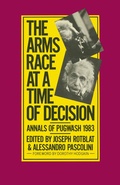 Cover: The Arms Race at a Time of Decision - Palgrave Macmillan