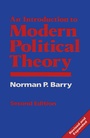 Cover: An Introduction to Modern Political Theory - Palgrave Macmillan